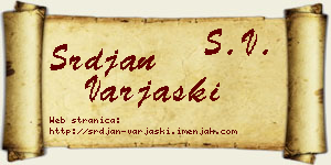 Srđan Varjaški vizit kartica